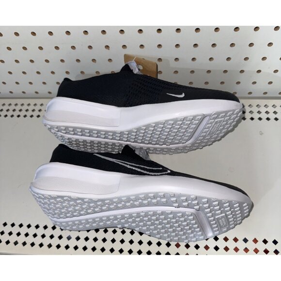 Nike Interact Run EasyOn Mens Athletic Slip On Running Shoes Size 8 Black White - Picture 5 of 8